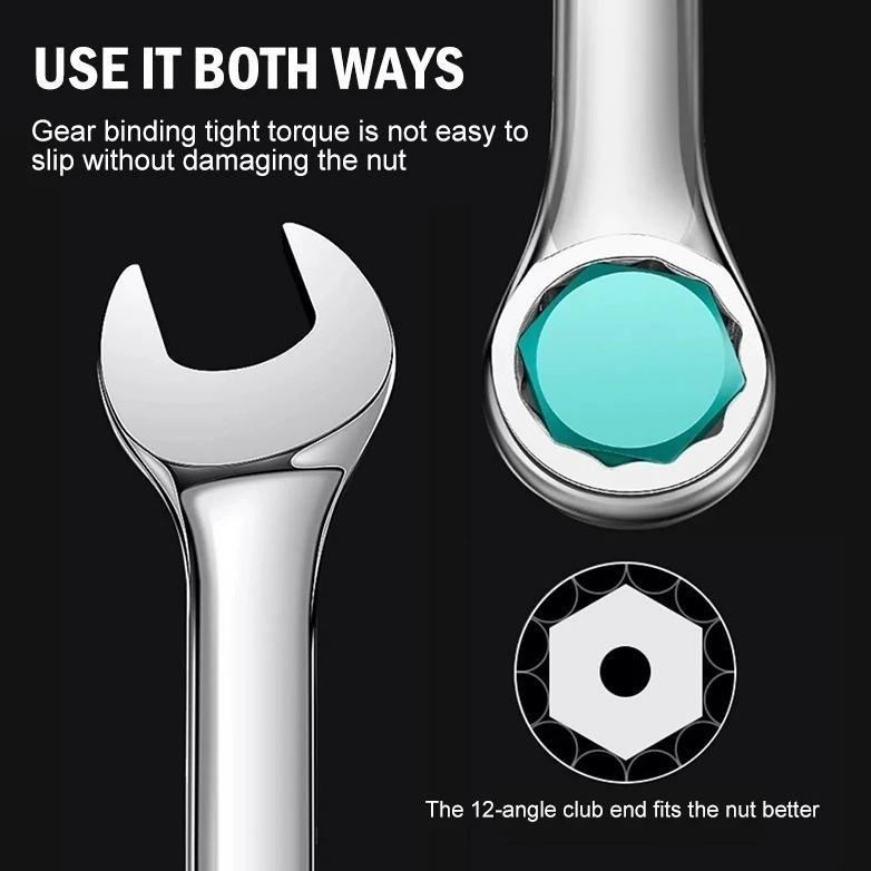 OFFICIAL KUNCI RING PAS SET WRENCH 14PCS TEKIRO ORIGINAL SPANNER 8-24MM BAHAN KUAT ANTI KARAT ALAT P