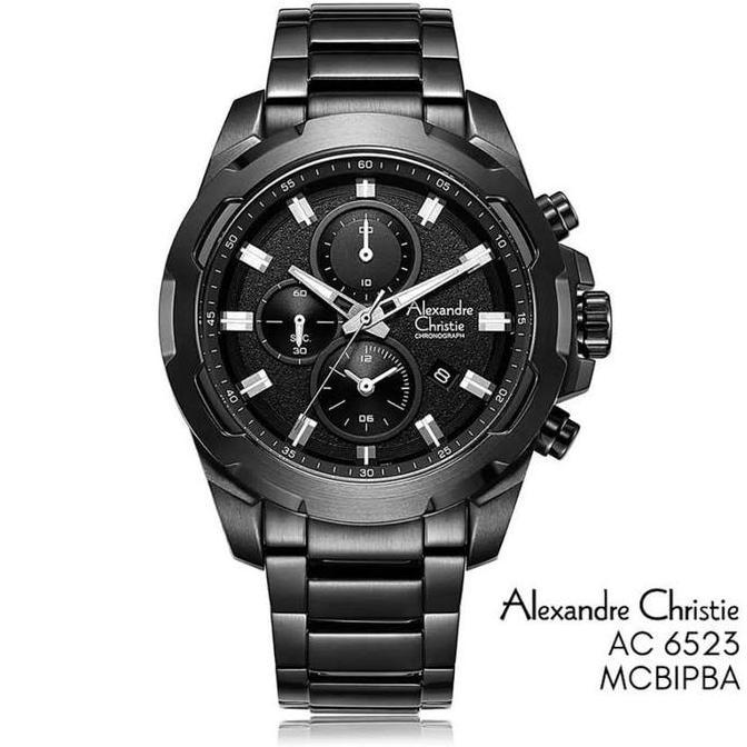ALEXANDRE CHRISTIE AC6523 AC 6523 BLACK JAM TANGAN