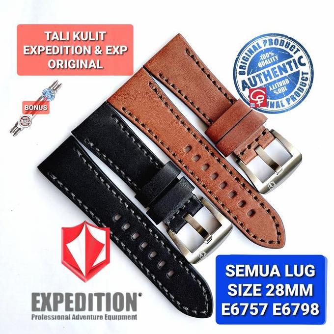 STRAP TALI JAM TANGAN EXPEDITION ASLI ORIGINAL 100% E6757 E 6757 28MM