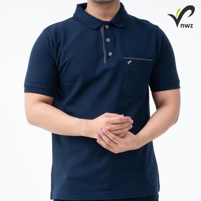 Kaos Polo Kerah Pria Big Size Saku Depan Adem Cotton | Wangki Kombinasi Kasual Jumbo TSY