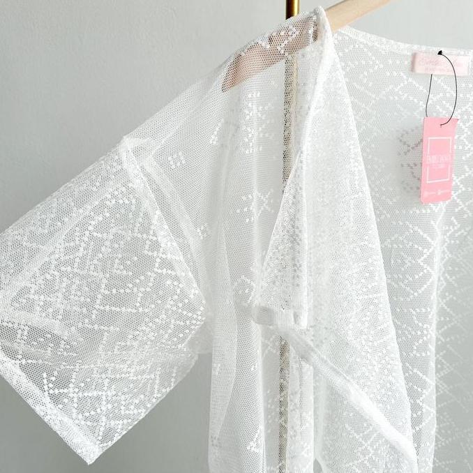 Emikoawa Outer Lace Brukat Brokat Wanita Kondangan Emikoawa Luaran Blazer GM