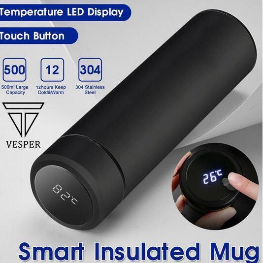 tumbler thermos stainless smart temperature LED cup / termos minuman