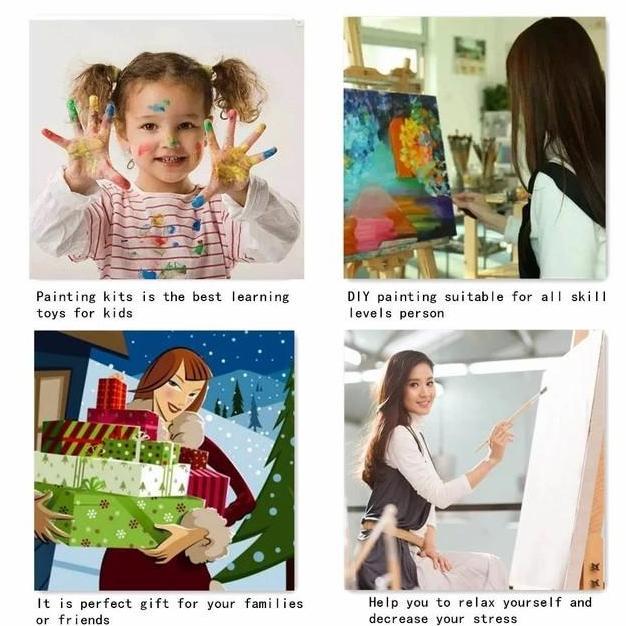 DIY Oil Painting Paint by Number Kits DIY Canvas Painting