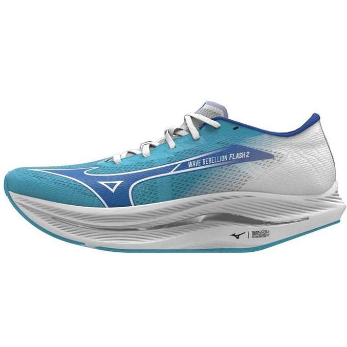 Sepatu Lari Mizuno Wave Rebellion Flash 2 River Blue Original