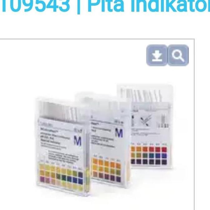 Ph Paper Ph 6,5-10 Merck. Cat. 109543. 100 Strip / Pack Original
