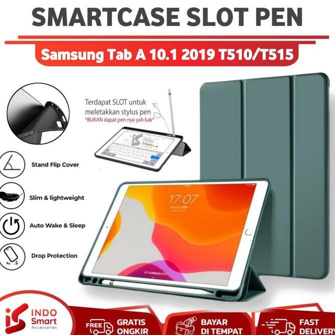 TERBARU - Case Samsung Tab A / Samsung Tab A 10.1 inch 2019 / SM-T515 Smartcase