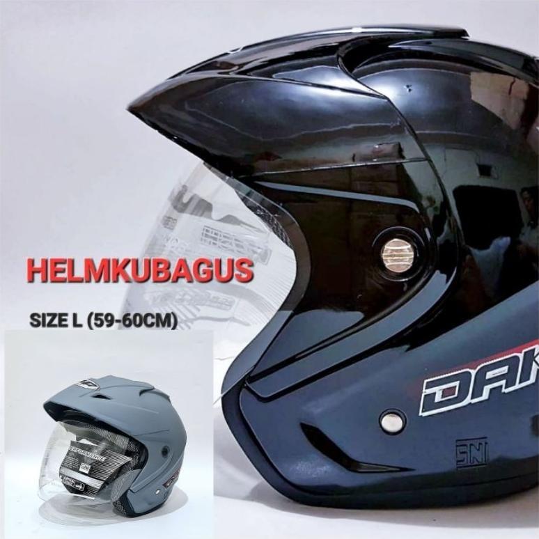 Helm Motor Helem Half Face Dewasa SNI tipe Dakkar helm cowok cewek fashion dewasa jumbo helm besar