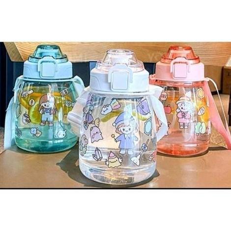 Botol Minum 1.3 Liter Bening /Botol Gemoy Bening VIRAL FREE STICKER