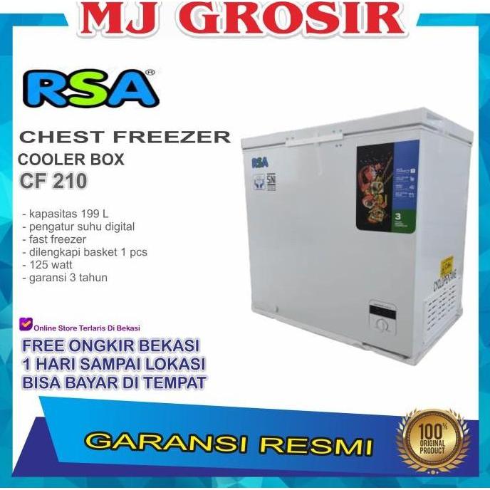 RSA CF 220 CHEST FREEZER BOX 220 L LEMARI PEMBEKU 220 LITER BY GEA
