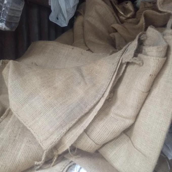 karung goni polos 50kg bekas