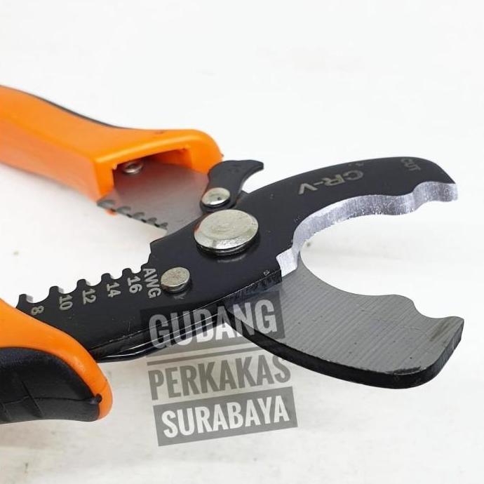 TANG POTONG KABEL KOMBINASI TANG KUPAS KABEL KABEL 7 INCH