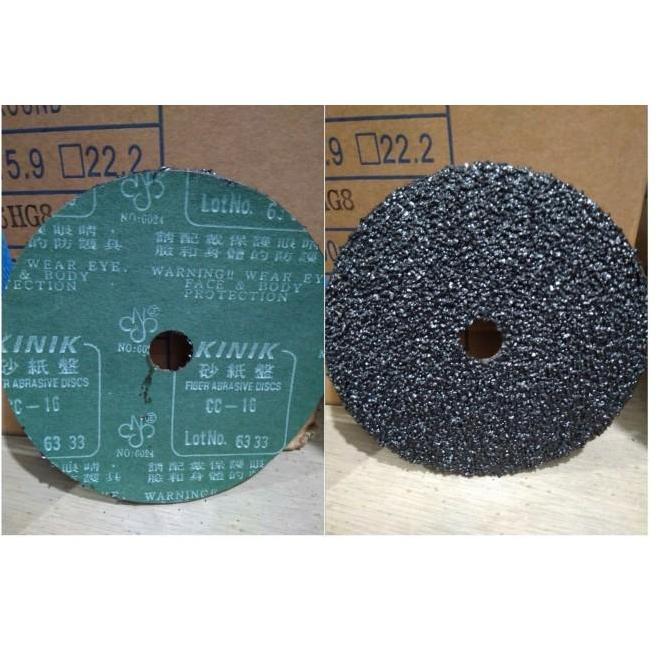 Fibre Abrasive Disc - Amplas Bulat Fiber 100x16 mm Grit CC16 - Kinik