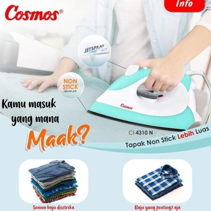 COSMOS SETRIKA CI4310 N / CI-4310 N / CI 4310 N (400W) GARANSI RESMI