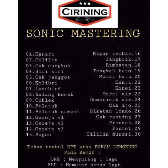 mp3 player musik mp3 masteran burung kicau sonic master musik bok