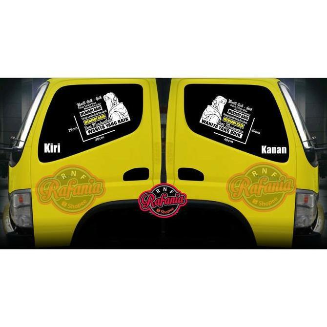 STICKER SKOTLET KACA PINTU/BODY MOBIL TRUCK/PICK UP/L300 WANITA BAIK -