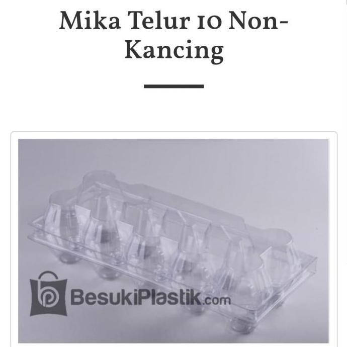 Mika Telur isi 10 Non Kancing / Mika Telur / Mika Telur 10