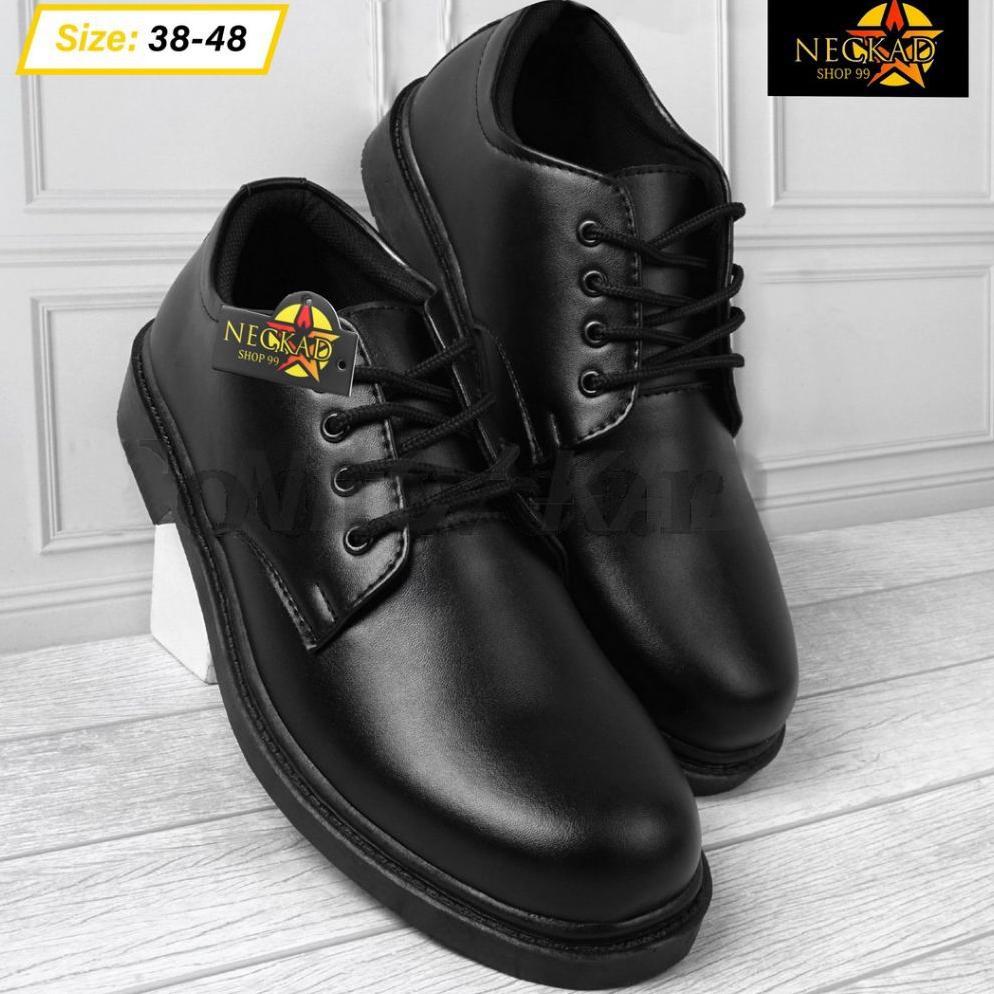 Grade Ori Neckad Sepatu Pdh Pendek Pantofel Kilap & Dop Security Sepatu Pdh Dinas Kantor Kerja