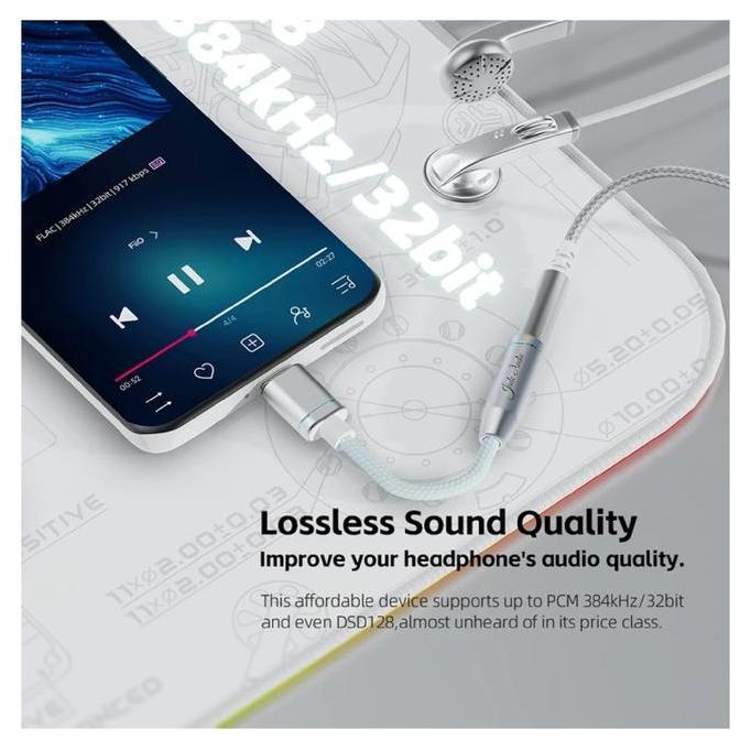 NEW FIIO JADE AUDIO JA11 / JA-11 / JA 11 DONGLE DAC AND HEADPHONE AMPLIFIER USB TYPE C TO 3.5MM / DA