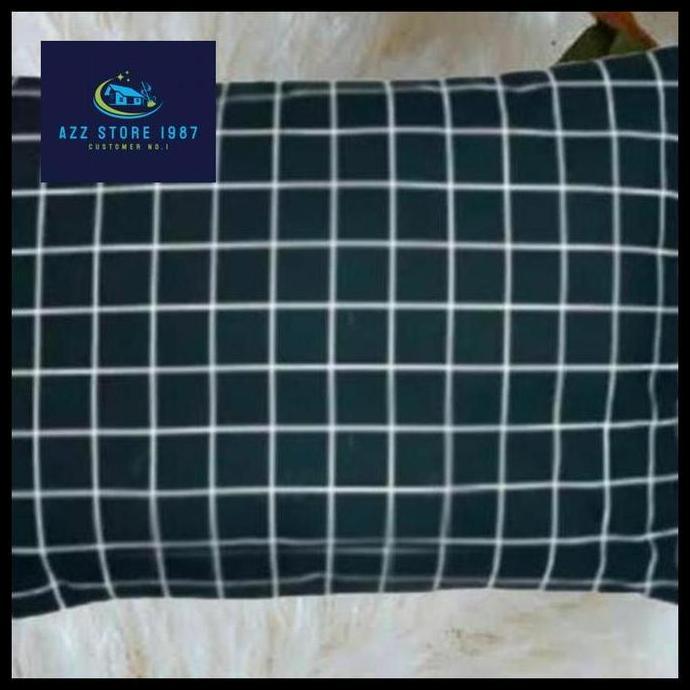 Sarung Bantal Tidur Motif Kotak Aesthetic Premium