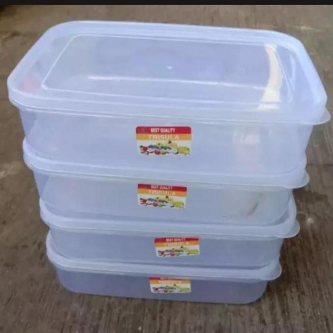 Kotak Makanan Plastik Transparan KMP MUTIARA 900 Ml