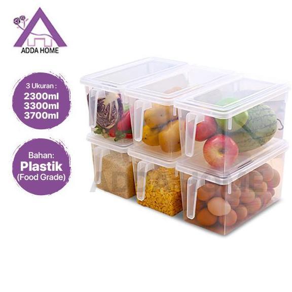 Toples Kulkas Bening Kotak Penyimpanan Makanan Sayur Daging Ikan