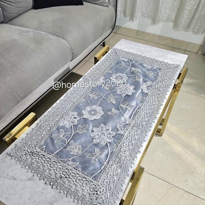 Taplak Meja Tamu Renda Bordir Mewah