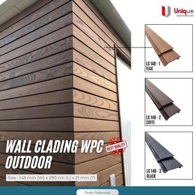 WPC Plafon / Ceiling WPC /  Wood Panel Dinding Outdoor / Wall Cladding
