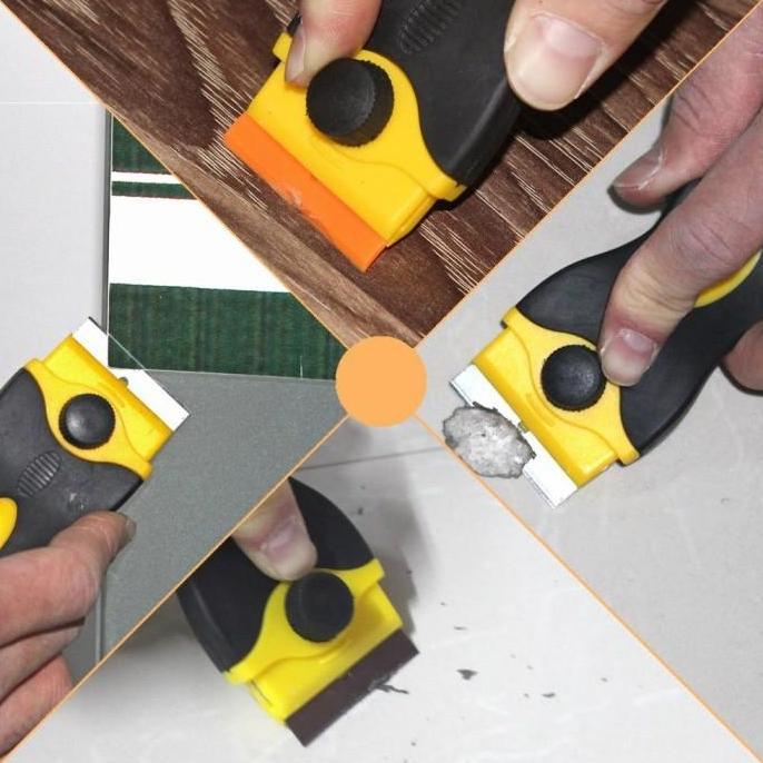 cutter pengikis pembersih lem kaca film stiker di kaca mobil