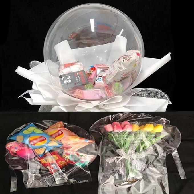 Balon PVC Snack / Bunga Lebar 19,5cm BOBO balloon Boneka wide neck