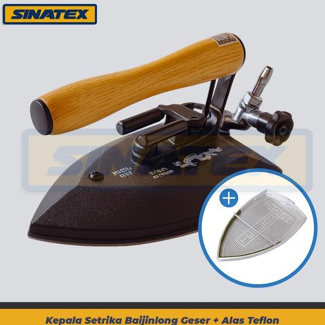 Arigato- [Tuas Geser] Setrika Uap Laundry Kepala Gosokan Uap Laundry F-Strong Baijinlong + Teflon Aw