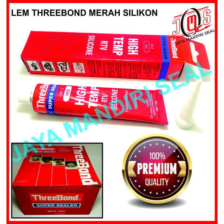 Potere- Lem Threebond Tribon Tribone Silicone Red Merah 75 Gram