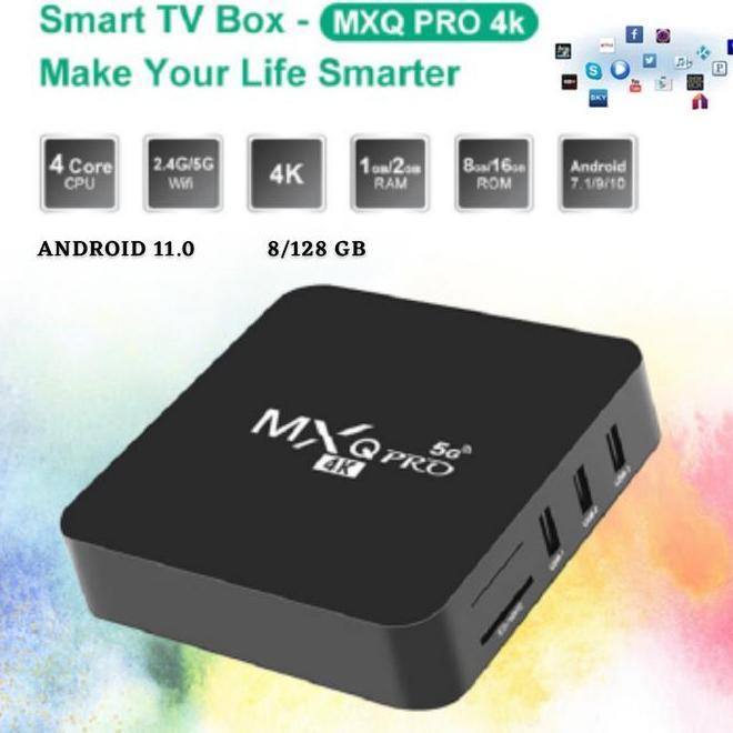 Android Tv Box Mxq Pro 5G 4K 8Gb128Gb