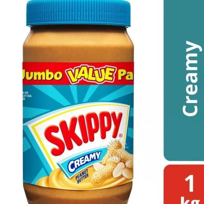 Glow- Skippy Creamy 1 Kg - Produk Kemasan 1 Kg Cocok Untuk Berbagai Keperluan Skippy Creamy Berat 1 