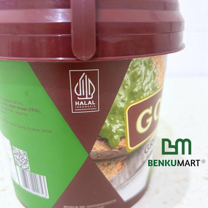 Glow- Goldenfil Greentea Crunchy 1 Kg | Selai Goldenfil Matcha Crunchy