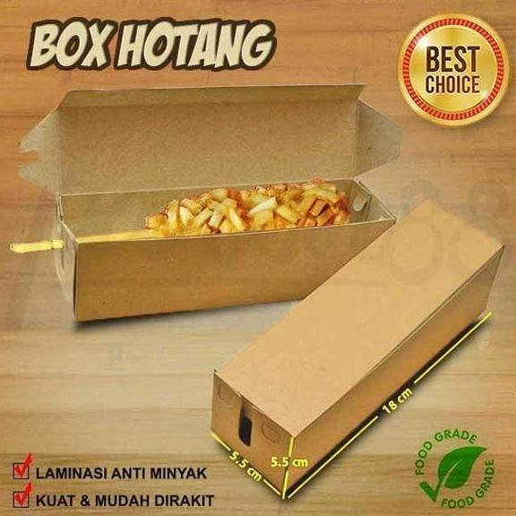 Kotak HOTANG - Box HOTANG - Dus HOTANG | KRAFT COKLAT -HOT&FRESH