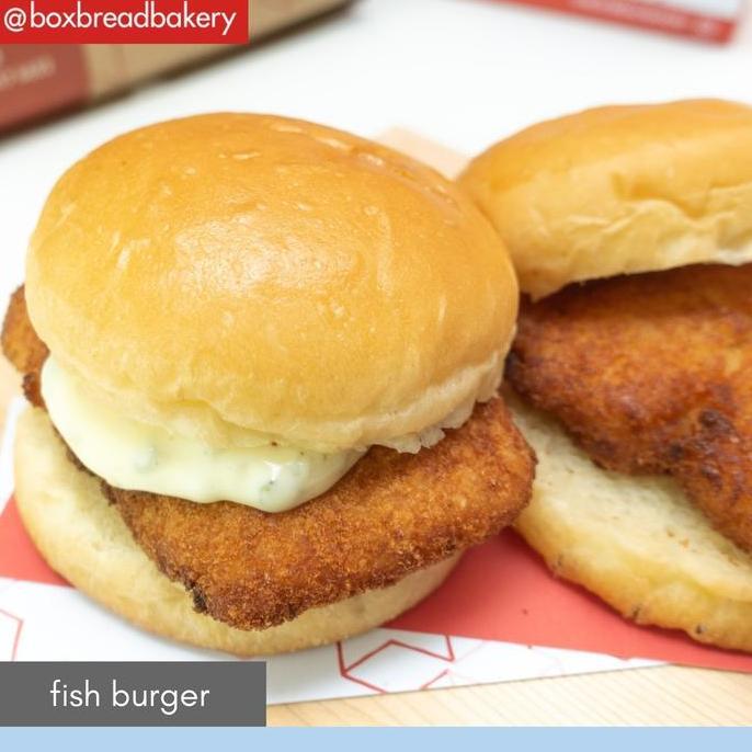 Glow- Roti Fish Burger Ikan - Boxbread Sandwich