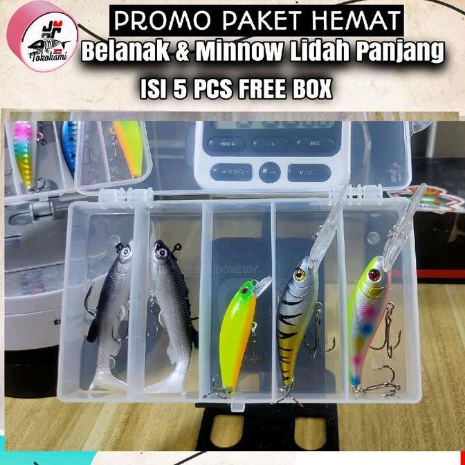 Minnow Lidah panjang Sepaket minnow Sinking belanak