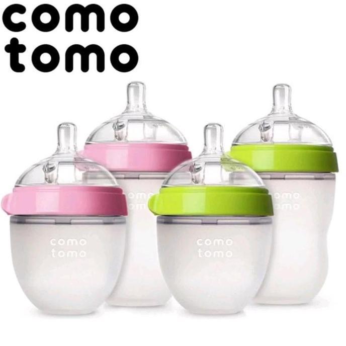 Comotomo Baby Bottle Botol Susu Dot Bayi Original | Comotomo Nipple Karet Menyerupai Puting Payudara
