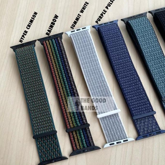 Strap Apple Watch Series 7 NIKE SPORT LOOP nylon Band Iwatch 41mm 45mm