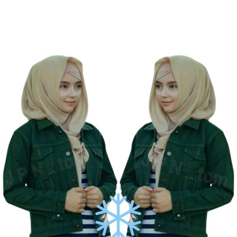 CUCI GUDANG Jaket Jeans Wanita Crop Polos Coklat Gold Jacket Denim Cewek Cropt Mustard Jins Slimfit 