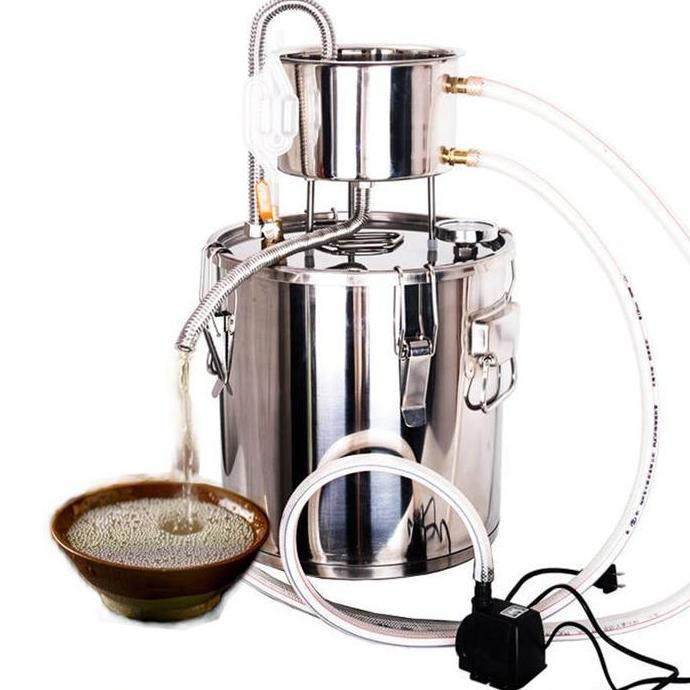 BAKUL 12L Alat Distillation Stainless Alat Pembuat  Penyuling Destilasi Atau
