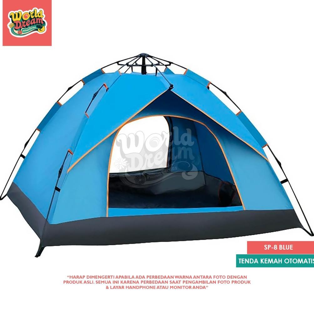 new arrival worldream tenda kemping kapasitas 2-4 orang tenda otomatis outdoor & indoor tenda gunung