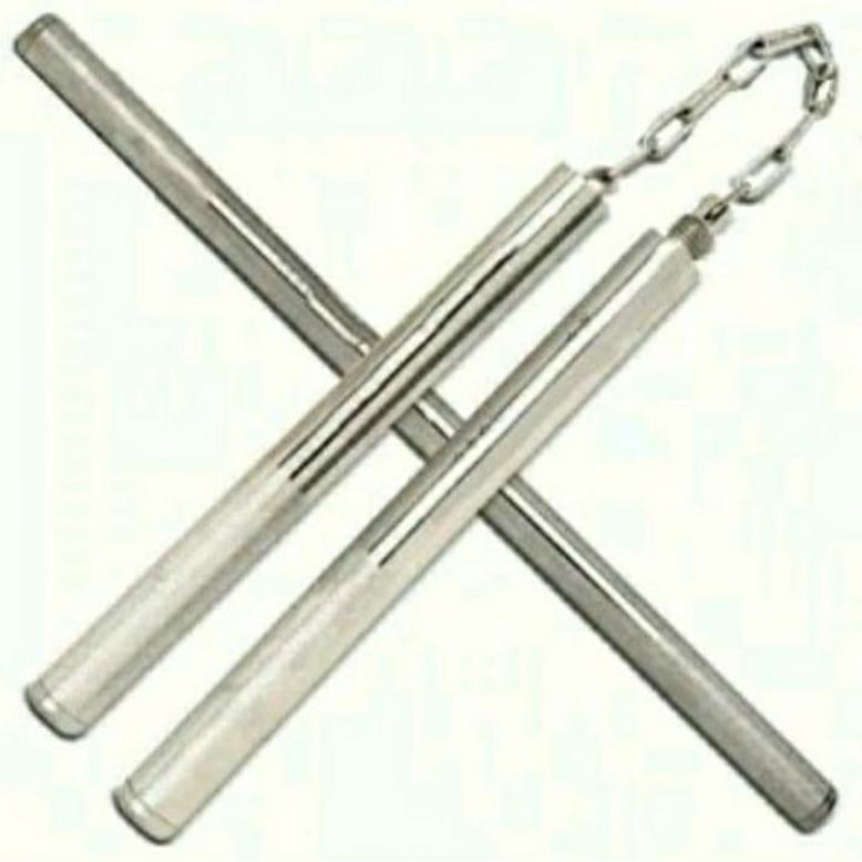 double stick besi stainless nunchaku ninja stainless RW