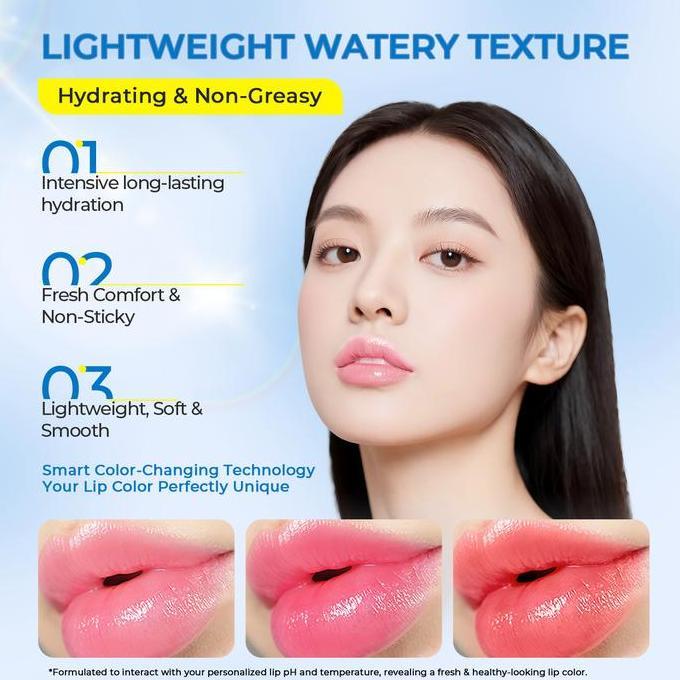 Lipcolor- [3-In-1] Icyee Color Changing Lip Sunscreen Serum Spf25 Pa+++ 4G | Berubah Warna Pink Lip 