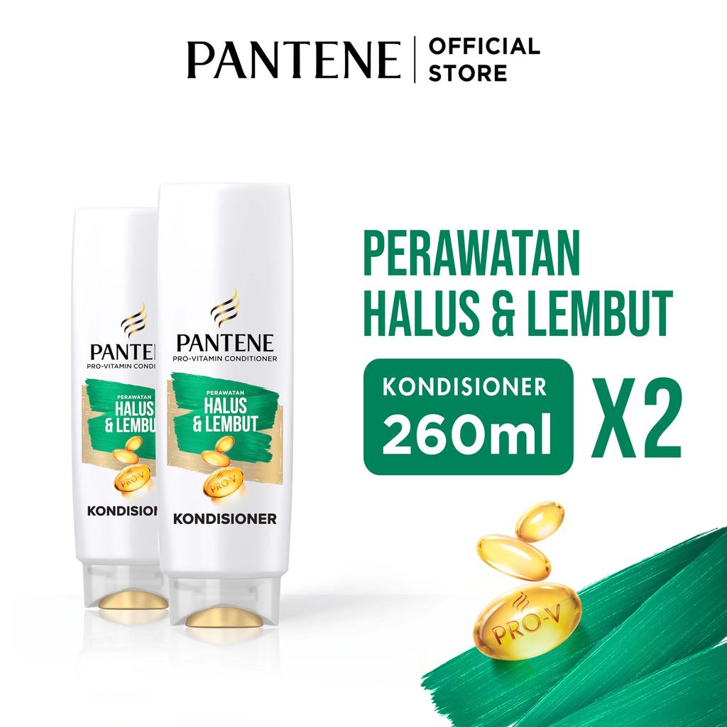 Pantene Kondisioner Anti Kusut Halus dan Lembut Pro-V Perawatan Rambut 260ml x2 / Pantene Conditione