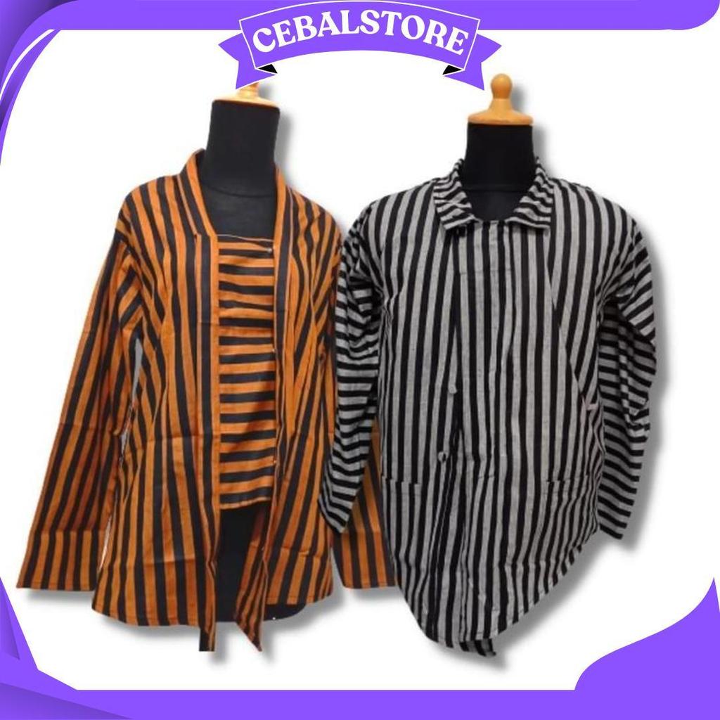 Surjan Kebaya Lurik Kutubaru Pria Wanita Bahan Premium Halus Alusan GBM Terbaru