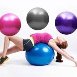 Lansungkirim- Bola Yoga 55Cm/ Gym Ball Balon Fitness Gym Olahraga Senam Ibu Hamil