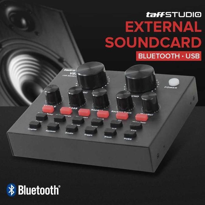 PINA Soundcard Taff V8 S Bluetooth alat rekaman / live / karaoke streaming