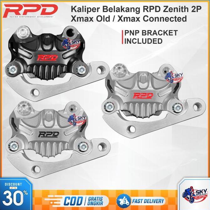 Kaliper Belakang RPD Xmax Old / Xmax Connected Posisi Atas 2 Piston Original Original