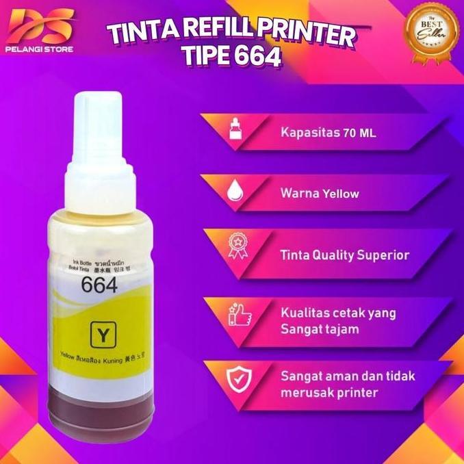 Softrit- Tinta Printer 664 For Printer L100 L120 L200 L210 L310 L360